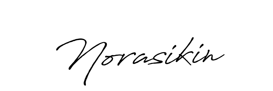 You should practise on your own different ways (Antro_Vectra_Bolder) to write your name (Norasikin) in signature. don't let someone else do it for you. Norasikin signature style 7 images and pictures png