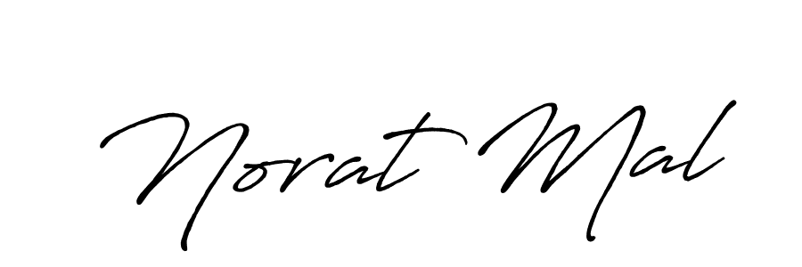Norat Mal stylish signature style. Best Handwritten Sign (Antro_Vectra_Bolder) for my name. Handwritten Signature Collection Ideas for my name Norat Mal. Norat Mal signature style 7 images and pictures png