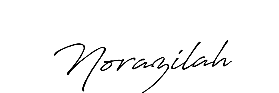 Make a beautiful signature design for name Norazilah. With this signature (Antro_Vectra_Bolder) style, you can create a handwritten signature for free. Norazilah signature style 7 images and pictures png