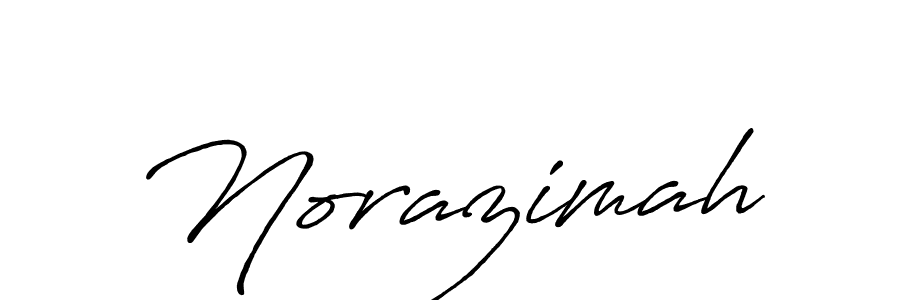 Design your own signature with our free online signature maker. With this signature software, you can create a handwritten (Antro_Vectra_Bolder) signature for name Norazimah. Norazimah signature style 7 images and pictures png