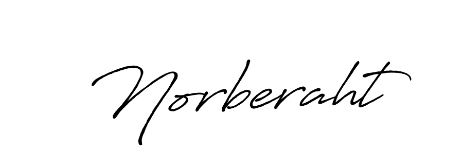 How to make Norberaht name signature. Use Antro_Vectra_Bolder style for creating short signs online. This is the latest handwritten sign. Norberaht signature style 7 images and pictures png