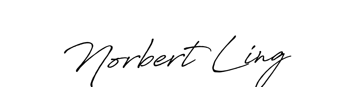 How to make Norbert Ling signature? Antro_Vectra_Bolder is a professional autograph style. Create handwritten signature for Norbert Ling name. Norbert Ling signature style 7 images and pictures png