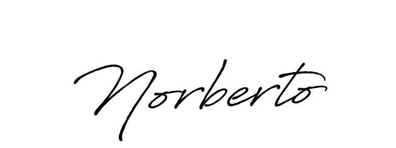 Norberto stylish signature style. Best Handwritten Sign (Antro_Vectra_Bolder) for my name. Handwritten Signature Collection Ideas for my name Norberto. Norberto signature style 7 images and pictures png