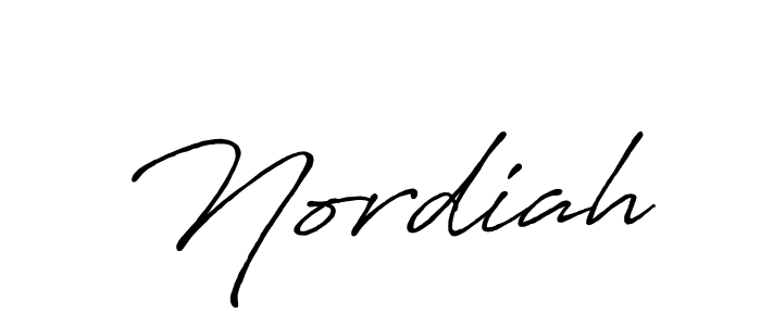 Similarly Antro_Vectra_Bolder is the best handwritten signature design. Signature creator online .You can use it as an online autograph creator for name Nordiah. Nordiah signature style 7 images and pictures png