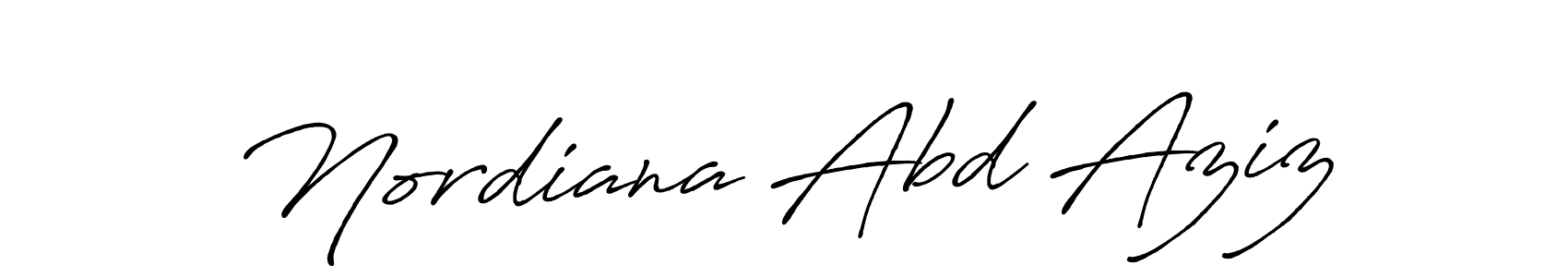 The best way (Antro_Vectra_Bolder) to make a short signature is to pick only two or three words in your name. The name Nordiana Abd Aziz include a total of six letters. For converting this name. Nordiana Abd Aziz signature style 7 images and pictures png