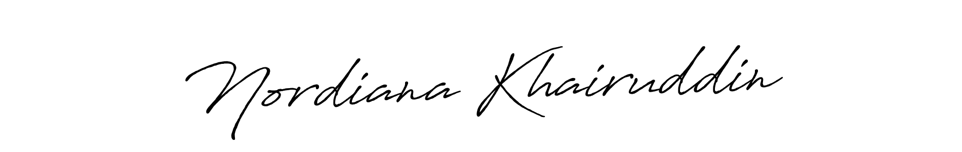 Here are the top 10 professional signature styles for the name Nordiana Khairuddin. These are the best autograph styles you can use for your name. Nordiana Khairuddin signature style 7 images and pictures png