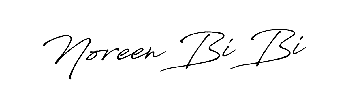 The best way (Antro_Vectra_Bolder) to make a short signature is to pick only two or three words in your name. The name Noreen Bi Bi include a total of six letters. For converting this name. Noreen Bi Bi signature style 7 images and pictures png