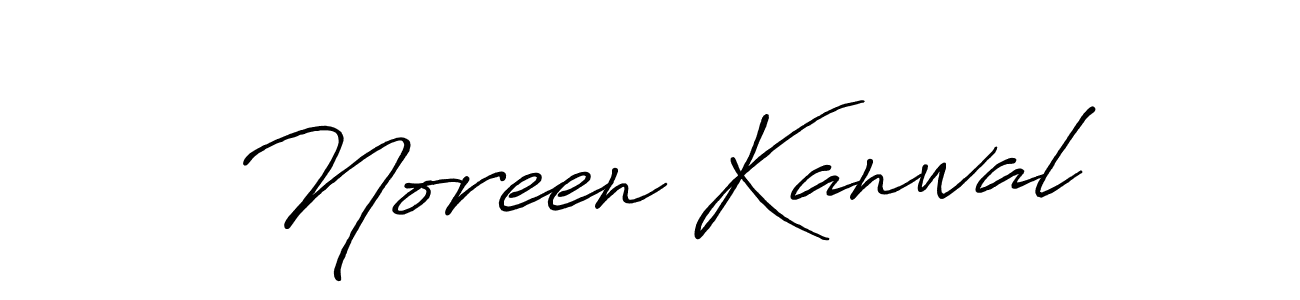 Design your own signature with our free online signature maker. With this signature software, you can create a handwritten (Antro_Vectra_Bolder) signature for name Noreen Kanwal. Noreen Kanwal signature style 7 images and pictures png