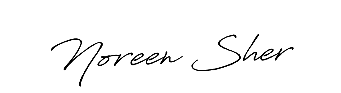 Design your own signature with our free online signature maker. With this signature software, you can create a handwritten (Antro_Vectra_Bolder) signature for name Noreen Sher. Noreen Sher signature style 7 images and pictures png