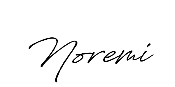 Design your own signature with our free online signature maker. With this signature software, you can create a handwritten (Antro_Vectra_Bolder) signature for name Noremi. Noremi signature style 7 images and pictures png