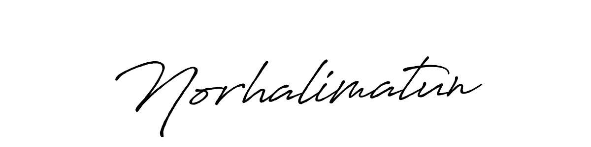 How to make Norhalimatun name signature. Use Antro_Vectra_Bolder style for creating short signs online. This is the latest handwritten sign. Norhalimatun signature style 7 images and pictures png