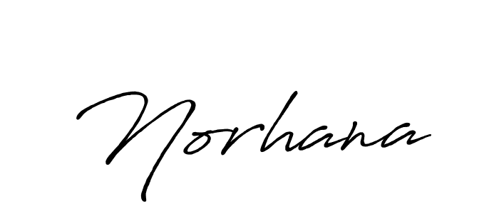 Make a beautiful signature design for name Norhana. With this signature (Antro_Vectra_Bolder) style, you can create a handwritten signature for free. Norhana signature style 7 images and pictures png