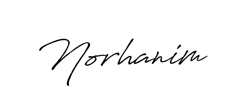 Also You can easily find your signature by using the search form. We will create Norhanim name handwritten signature images for you free of cost using Antro_Vectra_Bolder sign style. Norhanim signature style 7 images and pictures png