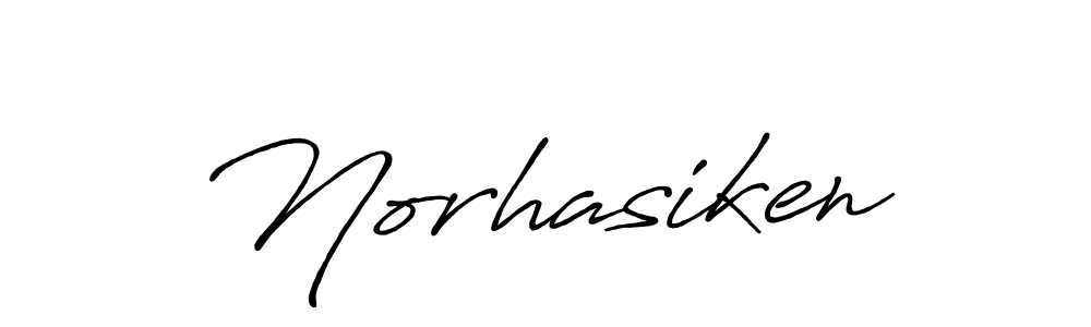 Also we have Norhasiken name is the best signature style. Create professional handwritten signature collection using Antro_Vectra_Bolder autograph style. Norhasiken signature style 7 images and pictures png