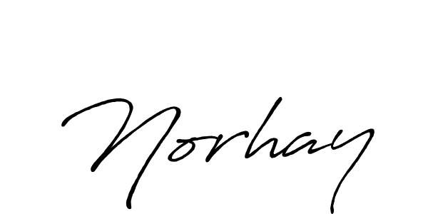 Norhay stylish signature style. Best Handwritten Sign (Antro_Vectra_Bolder) for my name. Handwritten Signature Collection Ideas for my name Norhay. Norhay signature style 7 images and pictures png