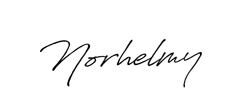 Use a signature maker to create a handwritten signature online. With this signature software, you can design (Antro_Vectra_Bolder) your own signature for name Norhelmy. Norhelmy signature style 7 images and pictures png