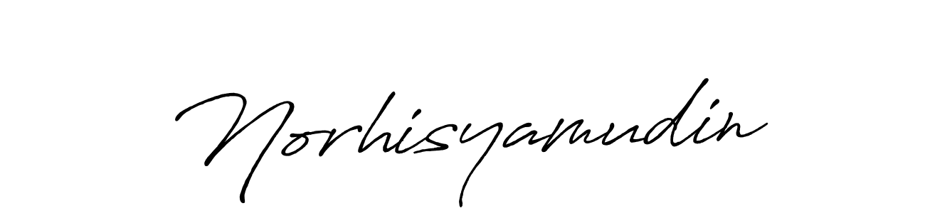 How to make Norhisyamudin signature? Antro_Vectra_Bolder is a professional autograph style. Create handwritten signature for Norhisyamudin name. Norhisyamudin signature style 7 images and pictures png