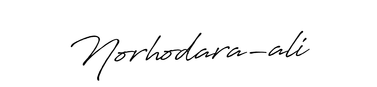 Use a signature maker to create a handwritten signature online. With this signature software, you can design (Antro_Vectra_Bolder) your own signature for name Norhodara-ali. Norhodara-ali signature style 7 images and pictures png