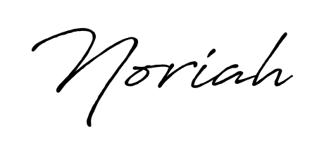 Generate high-definition signature styles for Noriah. The Antro_Vectra_Bolder typeface ensures crisp legibility and sophisticated design. Noriah signature style 7 images and pictures png