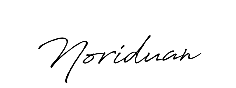 Design your own signature with our free online signature maker. With this signature software, you can create a handwritten (Antro_Vectra_Bolder) signature for name Noriduan. Noriduan signature style 7 images and pictures png