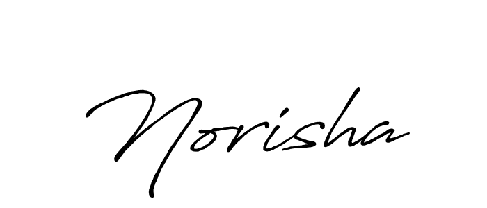 How to make Norisha name signature. Use Antro_Vectra_Bolder style for creating short signs online. This is the latest handwritten sign. Norisha signature style 7 images and pictures png