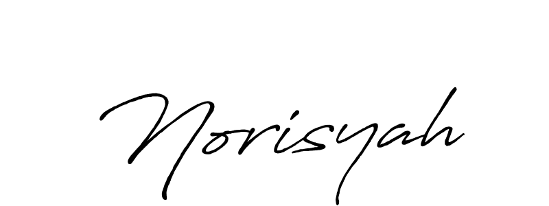 The best way (Antro_Vectra_Bolder) to make a short signature is to pick only two or three words in your name. The name Norisyah include a total of six letters. For converting this name. Norisyah signature style 7 images and pictures png