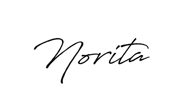 Similarly Antro_Vectra_Bolder is the best handwritten signature design. Signature creator online .You can use it as an online autograph creator for name Norita. Norita signature style 7 images and pictures png