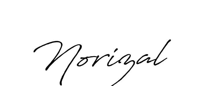 How to make Norizal name signature. Use Antro_Vectra_Bolder style for creating short signs online. This is the latest handwritten sign. Norizal signature style 7 images and pictures png