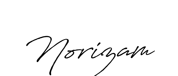 How to make Norizam signature? Antro_Vectra_Bolder is a professional autograph style. Create handwritten signature for Norizam name. Norizam signature style 7 images and pictures png