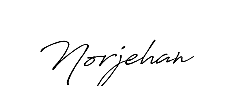 You should practise on your own different ways (Antro_Vectra_Bolder) to write your name (Norjehan) in signature. don't let someone else do it for you. Norjehan signature style 7 images and pictures png