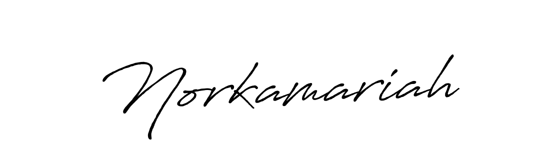 The best way (Antro_Vectra_Bolder) to make a short signature is to pick only two or three words in your name. The name Norkamariah include a total of six letters. For converting this name. Norkamariah signature style 7 images and pictures png