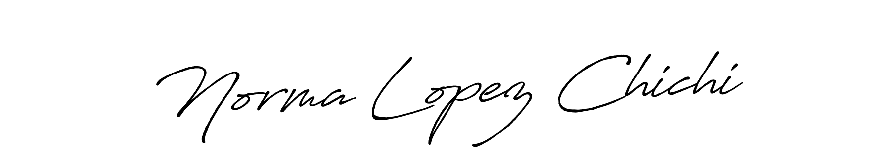 Use a signature maker to create a handwritten signature online. With this signature software, you can design (Antro_Vectra_Bolder) your own signature for name Norma Lopez Chichi. Norma Lopez Chichi signature style 7 images and pictures png