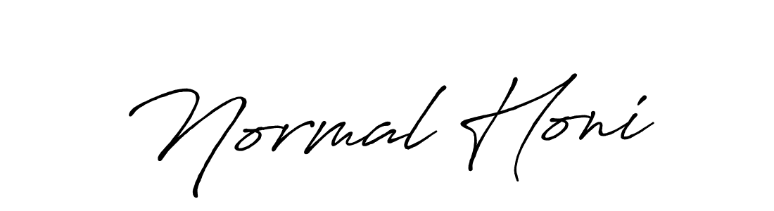 Use a signature maker to create a handwritten signature online. With this signature software, you can design (Antro_Vectra_Bolder) your own signature for name Normal Honi. Normal Honi signature style 7 images and pictures png