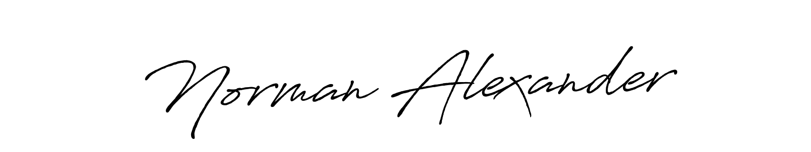 Use a signature maker to create a handwritten signature online. With this signature software, you can design (Antro_Vectra_Bolder) your own signature for name Norman Alexander. Norman Alexander signature style 7 images and pictures png