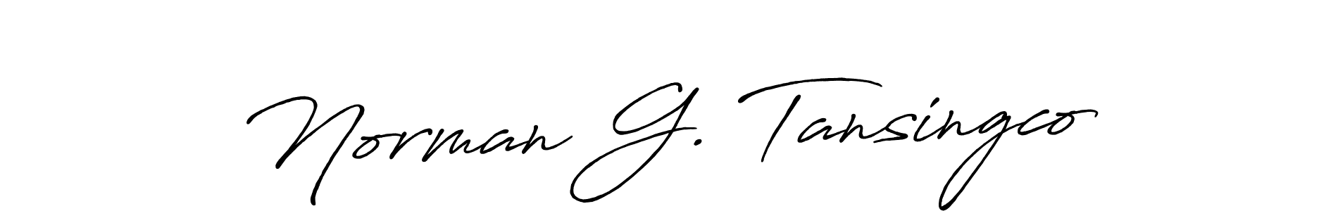 Make a beautiful signature design for name Norman G. Tansingco. With this signature (Antro_Vectra_Bolder) style, you can create a handwritten signature for free. Norman G. Tansingco signature style 7 images and pictures png
