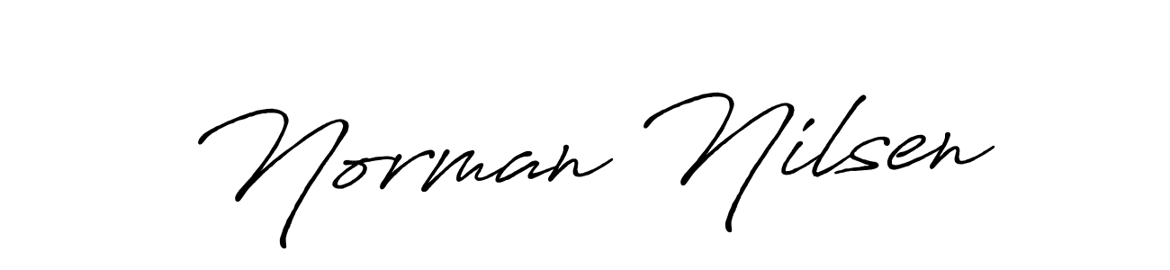 Design your own signature with our free online signature maker. With this signature software, you can create a handwritten (Antro_Vectra_Bolder) signature for name Norman Nilsen. Norman Nilsen signature style 7 images and pictures png