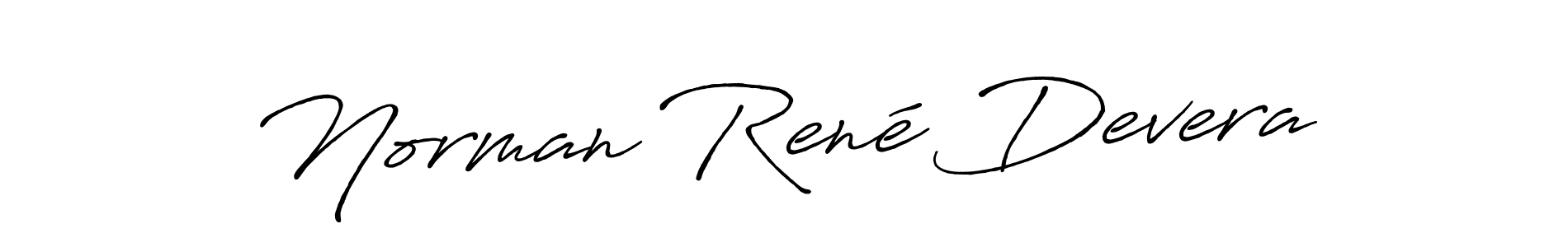 Norman René Devera stylish signature style. Best Handwritten Sign (Antro_Vectra_Bolder) for my name. Handwritten Signature Collection Ideas for my name Norman René Devera. Norman René Devera signature style 7 images and pictures png