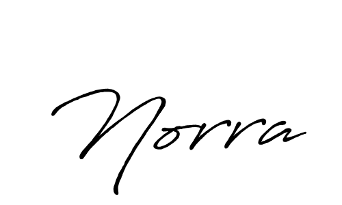 Use a signature maker to create a handwritten signature online. With this signature software, you can design (Antro_Vectra_Bolder) your own signature for name Norra. Norra signature style 7 images and pictures png