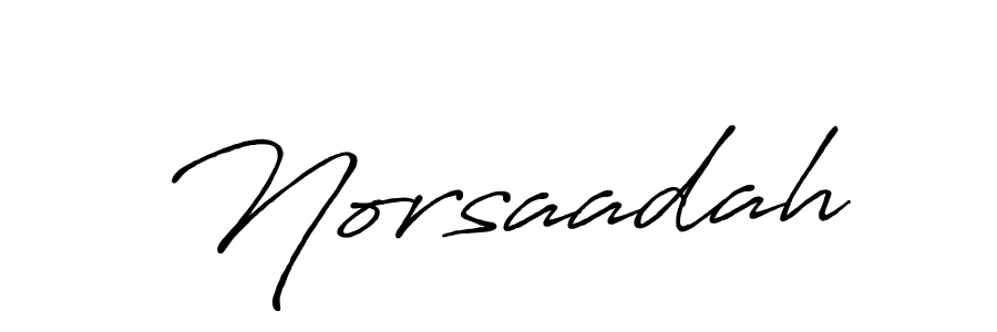 Antro_Vectra_Bolder is a professional signature style that is perfect for those who want to add a touch of class to their signature. It is also a great choice for those who want to make their signature more unique. Get Norsaadah name to fancy signature for free. Norsaadah signature style 7 images and pictures png