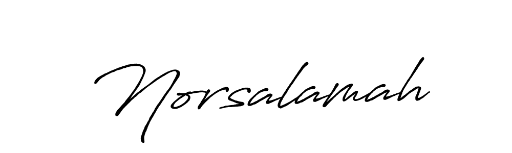 Antro_Vectra_Bolder is a professional signature style that is perfect for those who want to add a touch of class to their signature. It is also a great choice for those who want to make their signature more unique. Get Norsalamah name to fancy signature for free. Norsalamah signature style 7 images and pictures png