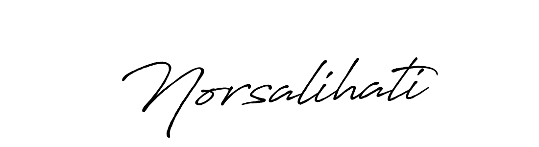 Also we have Norsalihati name is the best signature style. Create professional handwritten signature collection using Antro_Vectra_Bolder autograph style. Norsalihati signature style 7 images and pictures png