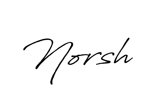 if you are searching for the best signature style for your name Norsh. so please give up your signature search. here we have designed multiple signature styles  using Antro_Vectra_Bolder. Norsh signature style 7 images and pictures png
