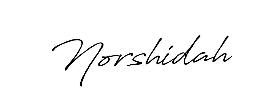 Norshidah stylish signature style. Best Handwritten Sign (Antro_Vectra_Bolder) for my name. Handwritten Signature Collection Ideas for my name Norshidah. Norshidah signature style 7 images and pictures png