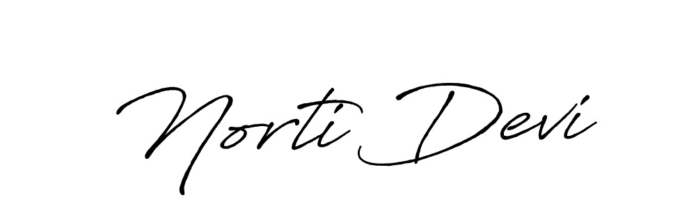 Design your own signature with our free online signature maker. With this signature software, you can create a handwritten (Antro_Vectra_Bolder) signature for name Norti Devi. Norti Devi signature style 7 images and pictures png