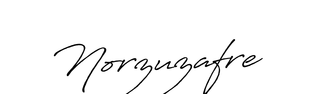 Norzuzafre stylish signature style. Best Handwritten Sign (Antro_Vectra_Bolder) for my name. Handwritten Signature Collection Ideas for my name Norzuzafre. Norzuzafre signature style 7 images and pictures png