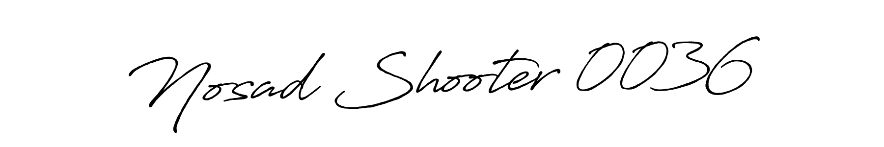 How to make Nosad Shooter 0036 name signature. Use Antro_Vectra_Bolder style for creating short signs online. This is the latest handwritten sign. Nosad Shooter 0036 signature style 7 images and pictures png