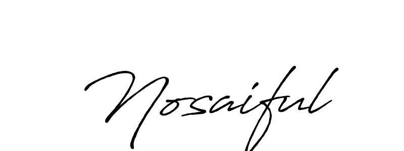 Make a short Nosaiful signature style. Manage your documents anywhere anytime using Antro_Vectra_Bolder. Create and add eSignatures, submit forms, share and send files easily. Nosaiful signature style 7 images and pictures png