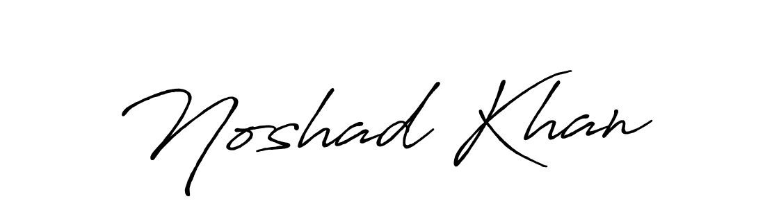 Design your own signature with our free online signature maker. With this signature software, you can create a handwritten (Antro_Vectra_Bolder) signature for name Noshad Khan. Noshad Khan signature style 7 images and pictures png