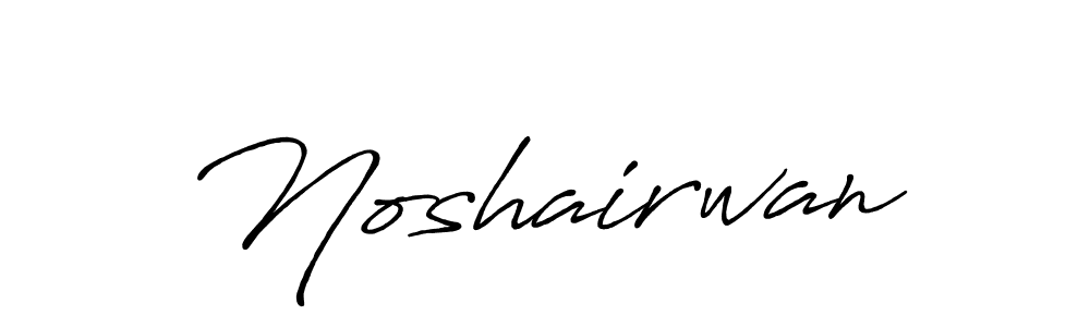 Use a signature maker to create a handwritten signature online. With this signature software, you can design (Antro_Vectra_Bolder) your own signature for name Noshairwan. Noshairwan signature style 7 images and pictures png