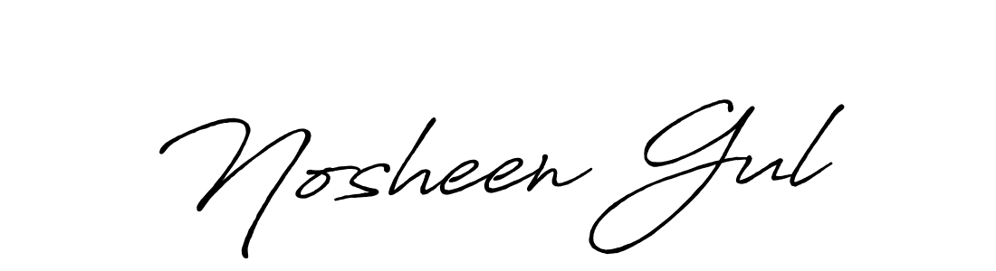 You should practise on your own different ways (Antro_Vectra_Bolder) to write your name (Nosheen Gul) in signature. don't let someone else do it for you. Nosheen Gul signature style 7 images and pictures png